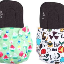 Print Reusable Cloth Diapers + Insert Pad Washable 100% Absorption 0-3 yrs IWBF4-image-31