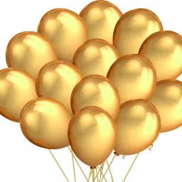 party midlinkerz Solid Set Of 51 Pcs Gold Balloons Decoration/Girls birthday decoration Balloon-picture-31