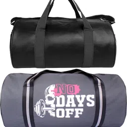15 L Gym Duffel Bag - Gym Bag 2 Set Combo Duffle Bag for Men and Women - Black-image-31