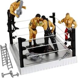 Flexforce 4 Wrestling Action Figures Toy for Kids with Fight Ring and Accessories-image-76