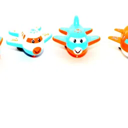 6 in 1 Plastic Happy Cartoon Commercial Airplane Automobile Friction Powered-2
