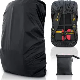 PREVAILER 80L to 100L Waterproof Trekking, camping, Hiking Bag Cover (BLACK) Waterproof Luggage Bag Cover, Trekking Bag Cover-image-44