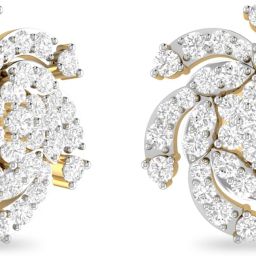 PC Jeweller The Nuzha Yellow Gold 18kt Diamond Stud Earring-image-90