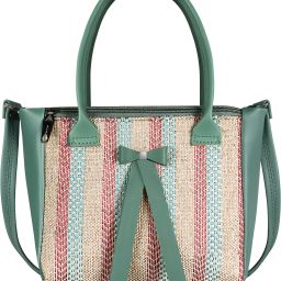 Green Women Sling Bag Green Glamorous Faux Leather Handbag For Women And Girls JV- HB25-image-3