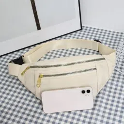 BANQLYN Waist Pack Adjustable Strap Hands Free with 2 Zipper pockets Waist Bag-image-31