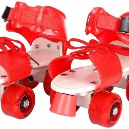 Kids Roller Skates adjustable Size Skating shoes Age Group 6 to 14 Red Shoe Skates - Size 4-7 US-picture-10