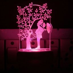 Bedroom Decoration Gifts LOVE ROMANTIC COUPLE WITH TREE (5 cm, )_T27 Night Lamp-image-47