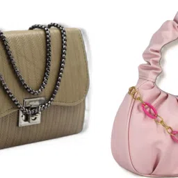 Khaki, Pink Women Sling Bag Women Embossed Textured Flap Sling Bag with Adjustable Strap-9