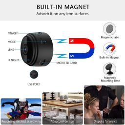 OSHSIZ Hidden Small 1080p HD Picture Quality Intelligent Indoor with Remote View Security Camera image 4