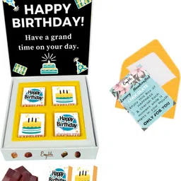 expelite Happy Birthday Chocolates - 4 pieces wrapped Chocolates Gift Box for Birthday Combo Assorted Gift Box-picture-41