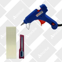20W Mini Glue Gun With 8Pcs Glue Stick+Utility Knife for DIY and craft Standard Temperature Corded Glue Gun-image-22