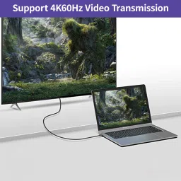 Verilux DVI Cable 10 m Nylon Type C to Type C Cable 100W 10Ft Fast Charging USB C Cable USB 3.1 Gen 2 10Gbps image 3