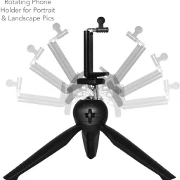 BUFONA BUF-215 Buy Hot Popularity Mini Lightweight Tripod with Clip and Ball head With Tripods BAG |Selfie Adjustable Rotatable Specail Live Shooting Bracket with 360 Degree Mount Stand Mobile Holder |Stand Mobile SmartPhone Stand Bracket Live Broadcast stand Making Self Video Multi-Use Selfie Stick Desktop Online Course Video Recording Special Design for Streaming, Video Blogs, Online Classes, Presentation, Creating Product Demos, Vlog,Video Blogging ,Gimbal, Chase Drama Mobile Broadcast Stand Point shoot Camera Single,Monopods , Tripod stand kit With BAG ,Gimbal Stabilizer,Gimbal Monopod, Tripod Kit, Tripod, Tripod Ball Head, Tripod Bracket, Tripod Clamp, Monopod Kit (Black, Supports Up to 750 g) 3 Axis Gimbal for Mobile, Mobile image 3