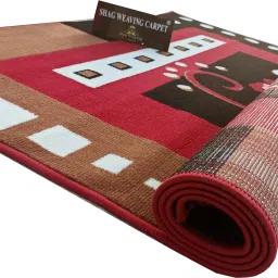 Maroon Polypropylene Carpet-image-35