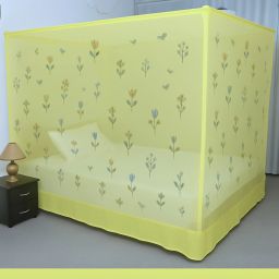 HDPE - High Density Poly Ethylene Adults Washable Flower Printed Double Bed Premium Machardani, 6x7 Feet Strong & Durable Mosquito Net-image-16