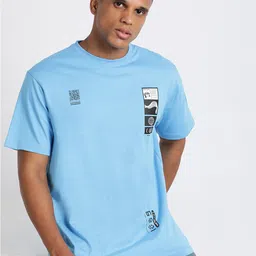 Lee Typography Printed Drop Shoulder Cotton T-Shirt-image-31