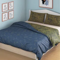 Smartsters Constellation Glow Blue Printed AC Room 150GSM Reversible Double Bed Comforter-image-45
