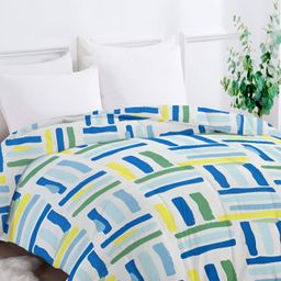 bsb home White & Blue Heavy Winter 210 GSM Double Bed Comforter-image-62