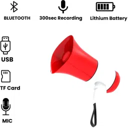 clairbell V481 KING BHOPU MEGAPHONE-Loud & Clear,Stylish with USB,TF,Recordable,Chargeable Indoor, Outdoor PA System image 2