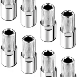 (3")Full Brass Extension Nipple for Bathroom Taps/Kitchen Taps(3 INCH)-SET OF 8 Faucet Nozzle-19
