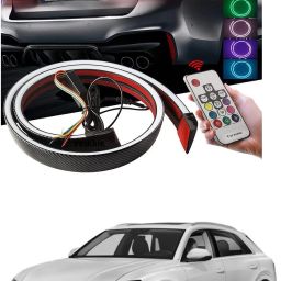 Carbon Fibre LED Rear Spoiler with Remote Control for Car Trunk Universal Exterior Car LED Tail Light Strip fit for Roof, Wing, Brake Light, Turn Signal Light Spoiler Lip Kit m34 Car Fancy Lights-image-83
