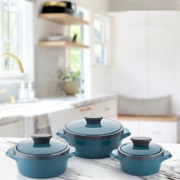 altosa NEW CASSEROLE SET COMES WITH 3 DIFFERENT CAPACITY FOR EVERYDAY USE AT HOME Pack of 3 Thermoware Casserole Set image 5