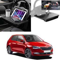 FT-06 Dual purpose Car Steering Wheel Rack desk For Skoda Fabia Cup Holder Tray Table-image-49
