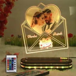 Acrylic Personalized 3D LED Lamp with UV Printed Photo for Valentines Gift Table Lamp-image-69