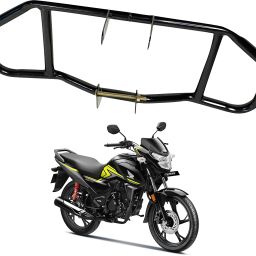 Bike Heavy Duty Leg Crash Guard/Leg Guard Black BS6 Models For Honda SP 125-25