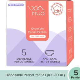 Overnight Period Panties | 5 Disposable | XXL - XXXL| 360 Degrees Coverage Sanitary Pad-picture-18