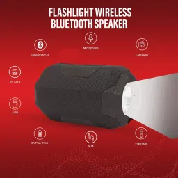 POZUB Portable Bluetooth Professional Speaker System with Torch LED Light Loudspeaker 10 W Bluetooth Speaker-19
