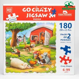Go Crazy Jigsaw Puzzle for Kids and Adults | Attractive Cartoon Print Puzzle-image-37