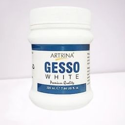 White Gesso Acrylic Medium ,220 ML, White Gesso White Gesso for Paint Formulations-image-39