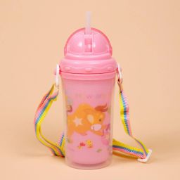 Summer Fun Cartoon Kids Water Bottle 350 ml (pink)-image-2