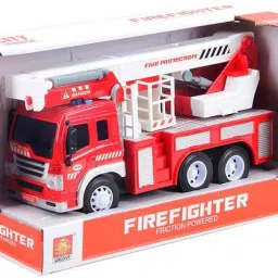 1:16 Fighting Rescue Truck Ladder Inertial Car Sound-Light-image-47