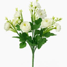 ARTIFICAIL FLOWER BUNCH 10 STICK White Rose Artificial Flower-image-33