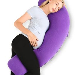 Maternity Pillow Microfibre Solid Pregnancy Pillow Pack of 1-image-20