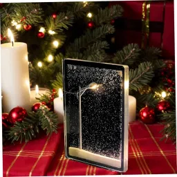 Snowfall Lamp - Handmade DIY Snow Scenery Night Light Table Lamp-12