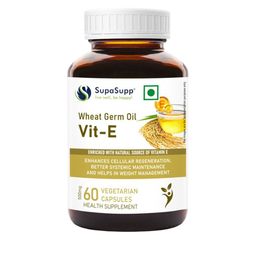 Sri Sri Tattva SupaSupp Wheat Germ Oil with Vit-E for Cellular Regeneration - 60 Capsules-16