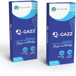 Q-gazz Helps in Gas Bloating & Indigestion For Men & Women Each Packet 30 Plain Tablet-17