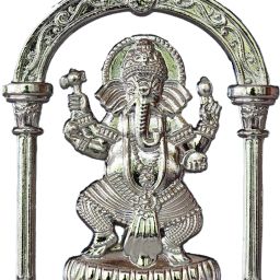 Decorative brass car dashboard idols dancing ganesha god Decorative Showpiece - 6 cm-image-13