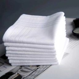 Roop GENTS WHITE HANKY ["White"] Handkerchief-image-2