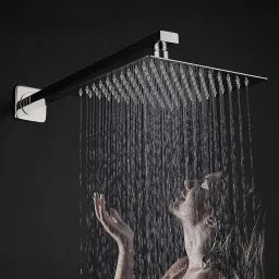 SmartBuy Rain Shower Stainless Steel Ultra Slim 8x8 Inch With 15 Inch Square Arm Fixed Mount-24