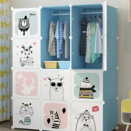12-Door 12-Shelf Plastic Collapsible Cupboard PC Collapsible Wardrobe-17