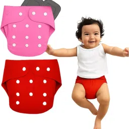 Reusable Baby Cotton Cloth Diapers with Insert Pads for 0-3 Years pack of 2-image-11