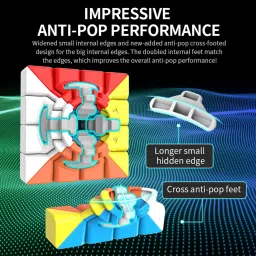 d eternal MoYu MFJS MeiLong 4 4X4X4 High Speed Stickerless Magic Puzzle Cube Toy ,Multicolor image 3