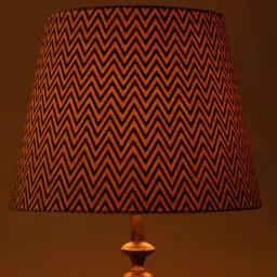lampenschirm india Ebony Chevrons 40cm Straight Empire Paper Lampshade (Black)-picture-6