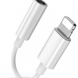 Hespa White AUX Audio Converter Cable | Lightning Port to 3.5mm Adapter Phone Converter-30