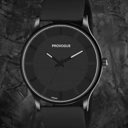 Fancy Analog Watch - For Men NEW-47_PV-BK103-Black Silicone Strap Black-13