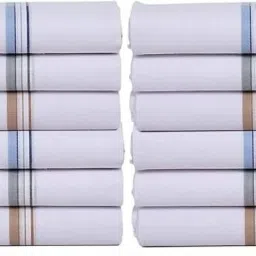V VANTRA Men's Formal Cotton Luxury Handkerchief with colorful stripes ["Multicolor"] Handkerchief-image-29
